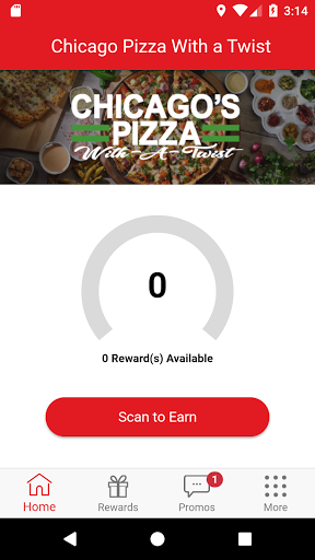 Android application Chicago Pizza with a Twist App screenshort