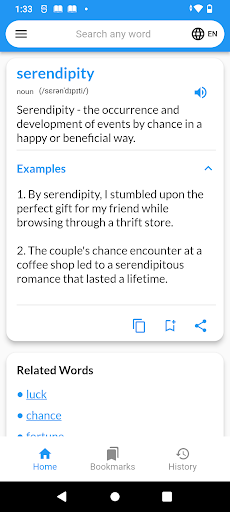 Android application DictionBee - Global Dictionary screenshort