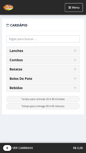 Rosi Lanches Screen 2