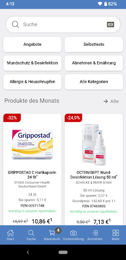 Android application Schaefer's Apotheke screenshort