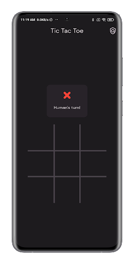 Android application Tic Tac Toe screenshort
