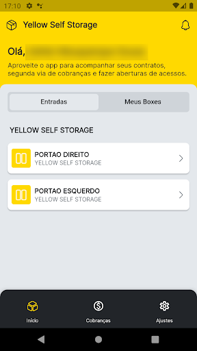 Yellow - Self Storage Screen 2