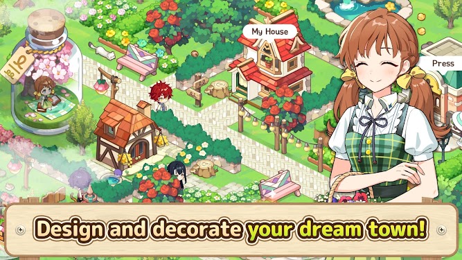 #2. Dreamy Clover Town (Android) By: Wemade Connect