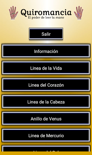 Android application Quiromancia - Leer la mano screenshort