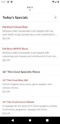 Cocca's Pizza Screenshot 3 - AppWisp.com