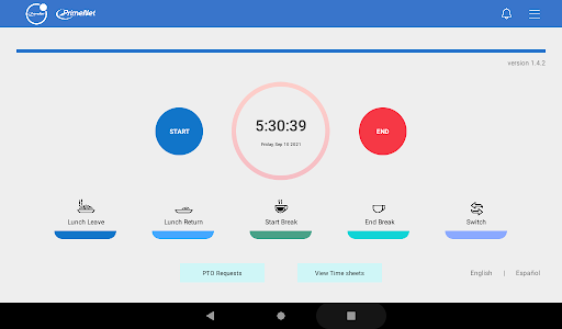 Android application PrimeNet Kiosk App screenshort