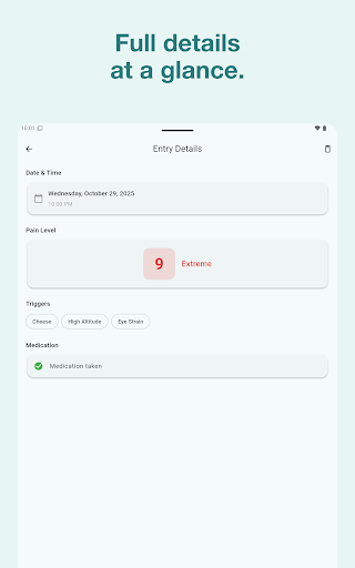 Migraine Diary – Headache Log screenshot 14