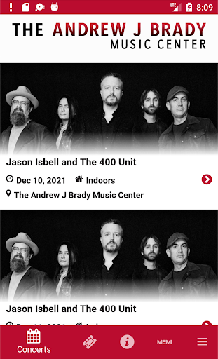 Android application Andrew J Brady Music Center screenshort