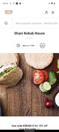 Android application Shani Kebab House screenshort