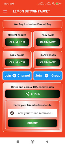 Lemon Bitcoin Faucet Screen 3