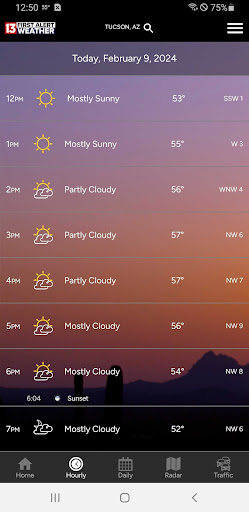 Screenshot of KOLD First Alert Weather