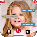 Cover Image of Herunterladen fake call and chat live diana 3.0 APK