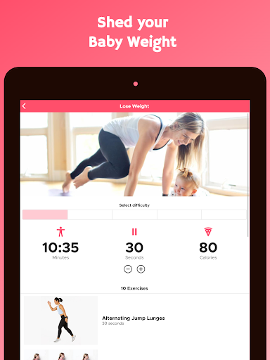 Screenshot of Postnatal Workouts