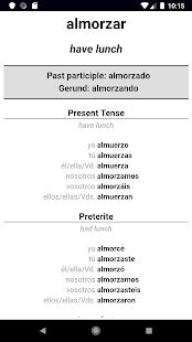 Spaans werkwoord Blitz Pro Screenshot