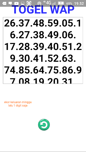 Android application Togel Wap screenshort