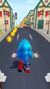 Hedgehog Endless Blue Run 3D