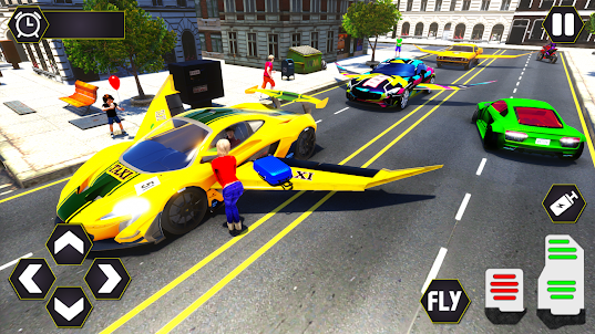 Flying Taxi Simulator Game 3D