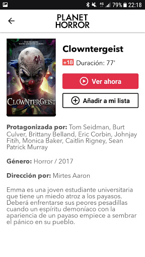 Planet Horror Android TV Screen 2