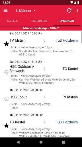 TuS Holzheim Handball Screen 2