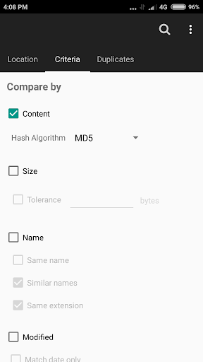 Duplicate Cleaner Screen 3