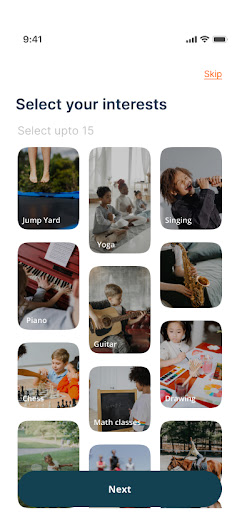 Android application Activili screenshort