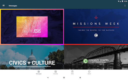 Screenshot of Calvary Chapel Chattanooga