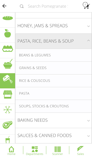 Screenshot of Pomegranate Supermarket