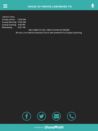 HOUSE OF PRAYER LEWISBURG TN