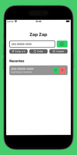 Zap Sem Contato Screen 2