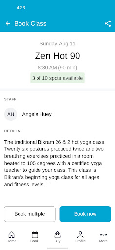 Zen Hot Yoga FW Screen 3