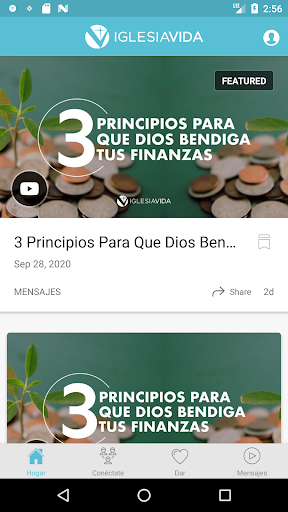 Android application Iglesia Vida screenshort