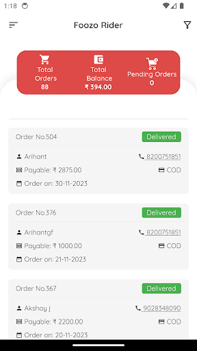 Foozo Rider Screen 2