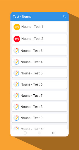 English Grammar Test Screen 3