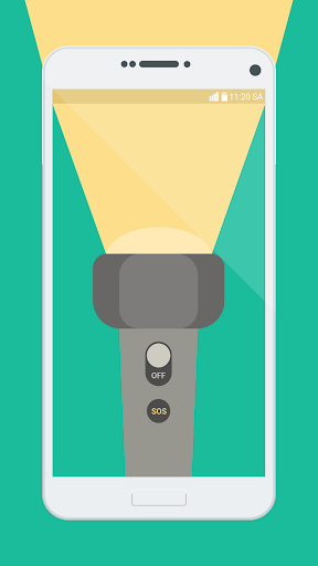 Android application Flashlight super bright screenshort