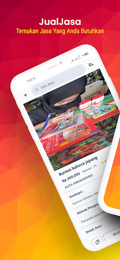 Android application JualJasa screenshort