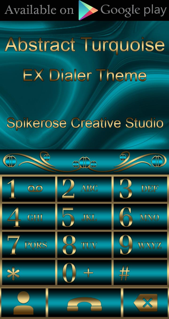 Android application Abstract Turquoise Go SMS theme screenshort