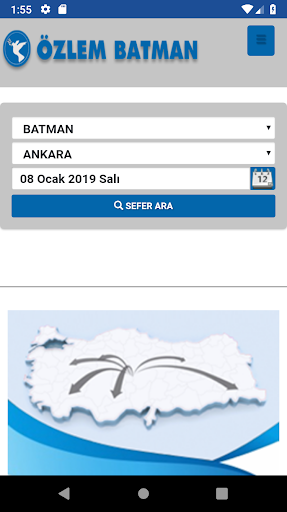 Android application Özlem Batman Seyahat screenshort