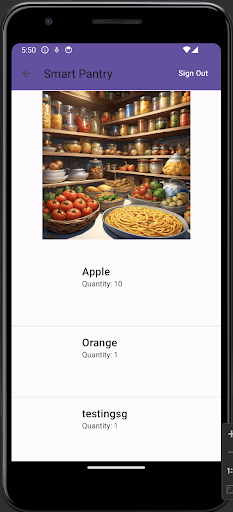 Smart Pantry Screen 3