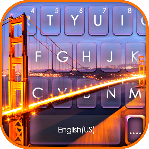 Usa Golden Gate Bridge Keyboar logo