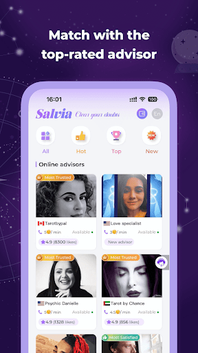 Salvia - Tarot & Psychics Screen 3
