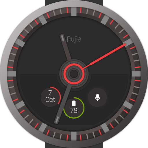 Download Pujie Red – Wear Watch Face for PC Windows 7, 8, 10, 11
