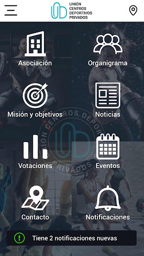 Android application Unión Centros Deportivos Priva screenshort