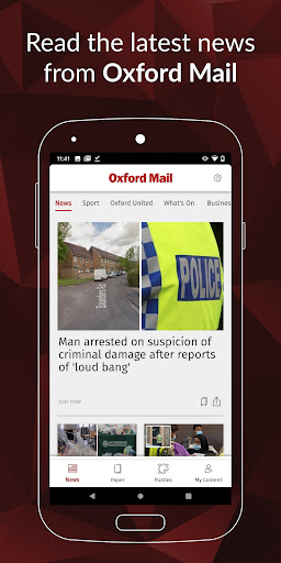 Android application Oxford Mail screenshort