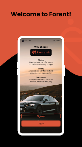 Android application Forent - Rent cars near you screenshort