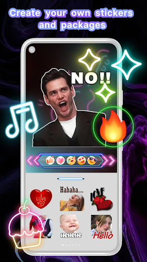 Android application StickTok - animation sticker screenshort