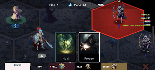 Magic And Dragons : 4X Battle Screen 3
