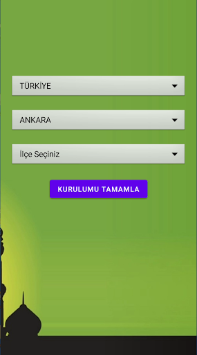 Android application İmsakiye screenshort