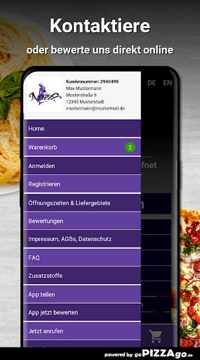 Ariell Pizza Service Stuttgart Screen 3