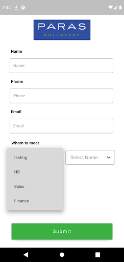 Visitor Management System Screen 3