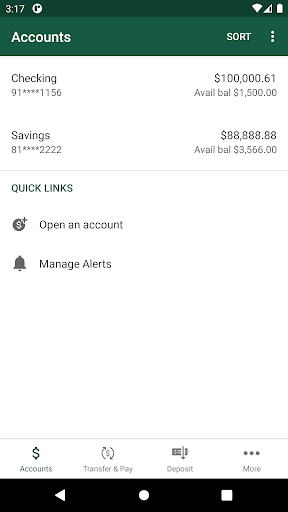 Grove Bank Mobile Screen 3